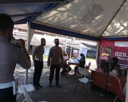 KAPOLRES SERANG KOTA TINJAU GERAI 