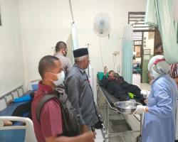 Belok Mendadak Vixion Tabrak Beat di P