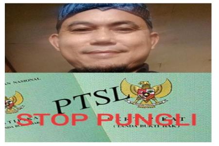 DIDUGA OKNUM PANITIA PTSL DAN OKNU