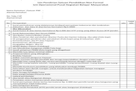 PKBM YANG TAK MEMILIKI GEDUNG BELA
