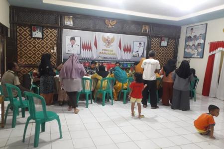 DI DUGA BANTUAN PANGAN P3KE DI DESA BA