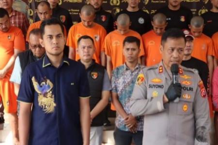 KAPOLRES LEBAK RELEASE UNGKAP 8 KA