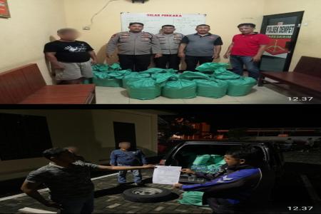 POLRES DEMAK GAGALKAN PENGIRIMAN BAHAN