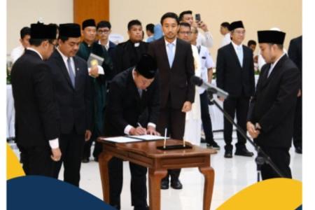 MENTERI NUSRON JADI SAKSI PELANTIK