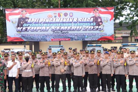 POLRES SUMENEP GELAR APEL PENGAMAN