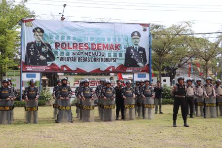 Polres Demak Siagakan 100 Personel unt