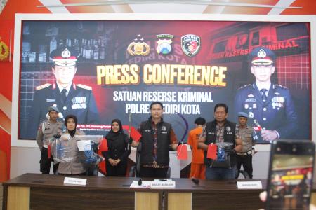 Polres Kediri Kota Amankan Lima Tersan